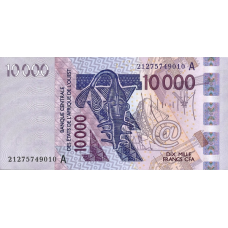P118Au Ivory Coast - 10000 Francs Year 2021
